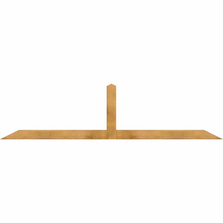 Ekena Millwork Portland Rough Sawn Timber Gable Bracket, Western Red Cedar, 96"W x 24"H x 2"D x 4"F, 6/12 Pitch GBW096X24X0204POR00RWR